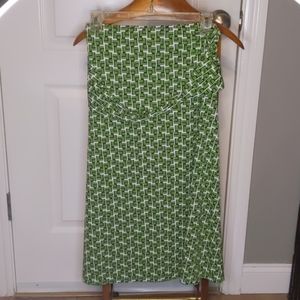 Green wrap skirt